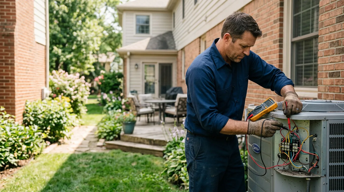 HVAC technician working near Glennville, GA